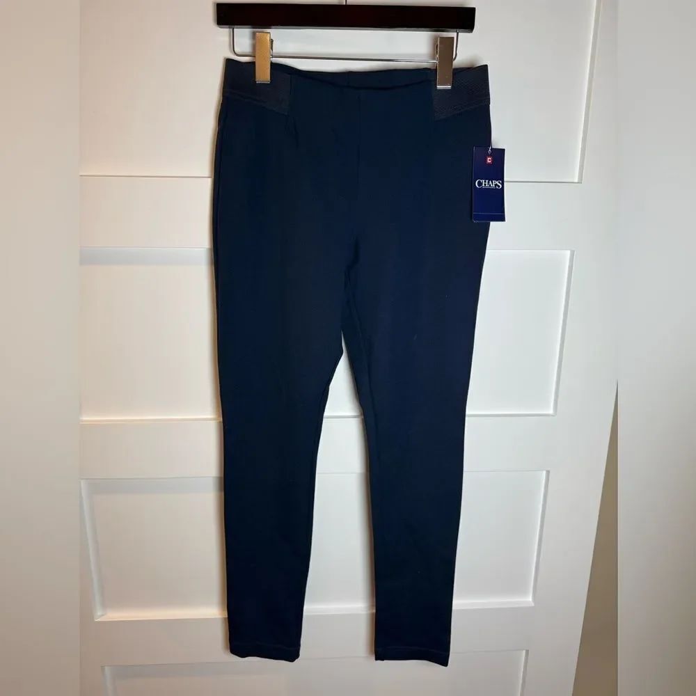 New Chaps Navy Dress Pants Slim Fit